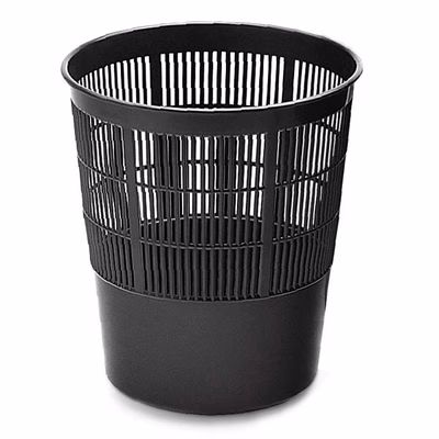 Immagine di Cestino gettacarte traforato nero