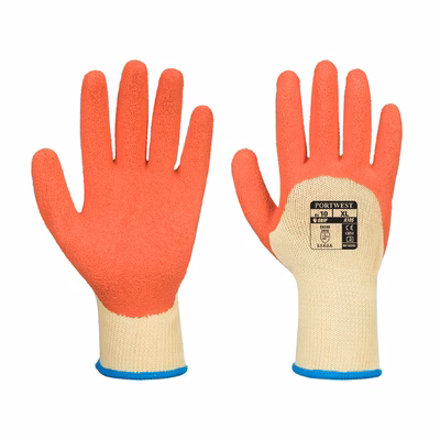 Immagine di Guanti extra grip PORTWEST A105 colore giallo/arancione taglia XXL - paio