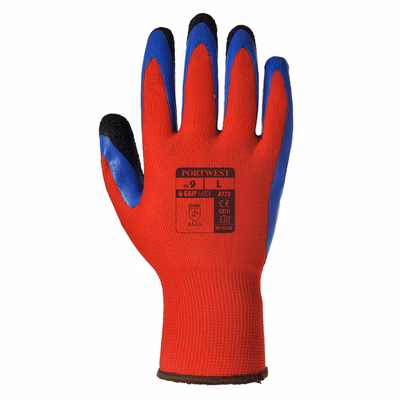 Immagine di Guanti duo-flex PORTWEST A175 colore rosso/blu taglia XL - paio