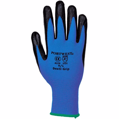 Immagine di Guanti dexti-grip PORTWEST A320 colore blu taglia XL - paio