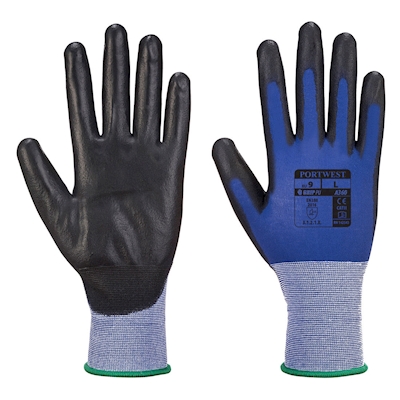 Immagine di Guanti flex senti PORTWEST A360 colore blu/nero taglia M - paio