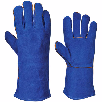 Immagine di Guanti da saldatore PORTWEST A510 colore blu taglia XL - paio