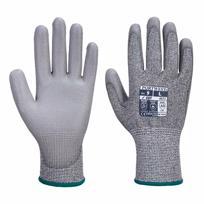Immagine di Guanti palmo pu taglio mr PORTWEST A622 colore grigio taglia M - paio