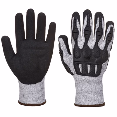 Immagine di Guanti taglio impatto tpv PORTWEST A723 colore grigio/nero taglia XL - paio