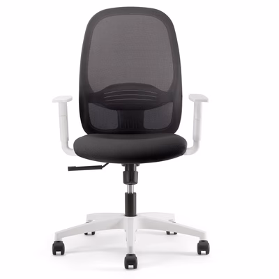 Immagine di Sedia operativa GRACE LIGHT WH con braccioli regolabili nero