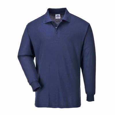 Immagine di Polo manica lunga PORTWEST B212 colore blu navy taglia XL