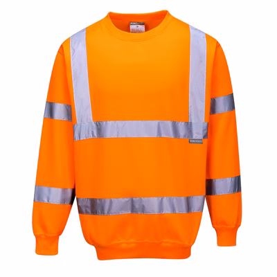 Immagine di Felpa hi-vis PORTWEST B303 colore arancione taglia M