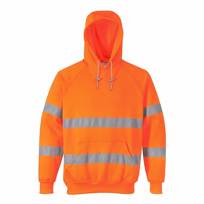Immagine di Felpa con cappuccio hi-vis PORTWEST B304 colore arancione taglia S