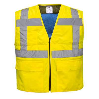 Immagine di Gilet hi-vis rifrescante PORTWEST CV02 colore giallo taglia L/XL