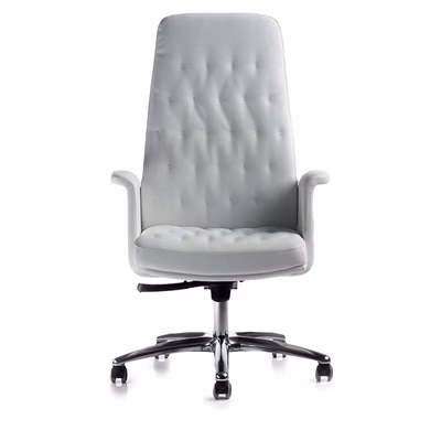 Immagine di Poltrona ARTU' direzionale pelle bianca