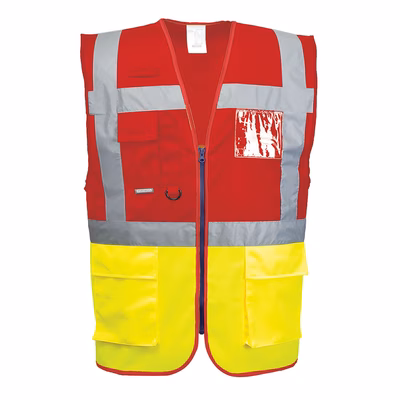 Immagine di Gilet executive paris PORTWEST C276 colore Yellow/Red taglia S