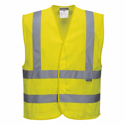 Immagine di Gilet banda verticale meshair hi-vis PORTWEST C370 colore giallo taglia L/XL