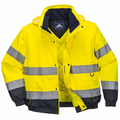 Immagine di Bomber 2 in 1 alta visibilità PORTWEST C468 colore giallo taglia M
