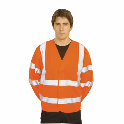 Immagine di Giacca con due bande e bretelle hi-vis PORTWEST C473 colore arancione taglia XX/3X