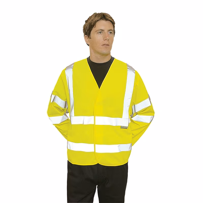 Immagine di Giacca con due bande e bretelle hi-vis PORTWEST C473 colore giallo taglia XX/3X