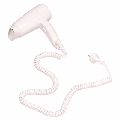 Immagine di Asciugacapelli a pistola da cassetto HOSPITALITY MH710A colore bianco