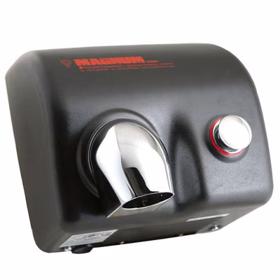 Immagine di Asciugamani elettrico a pulsante MAGNUM 1500 Watt colore antracite porcellanato