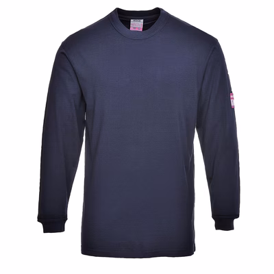 Immagine di T-Shirt maniche lunghe ignifuga e antistatica PORTWEST FR11 colore blu navy taglia L