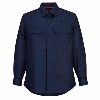 Immagine di Camicia bizflame plus trivalente PORTWEST FR69 colore blu navy taglia S