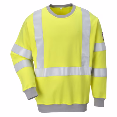 Immagine di Felpa hi-vis antistatica e ignifuga PORTWEST FR72 colore giallo taglia XXXL