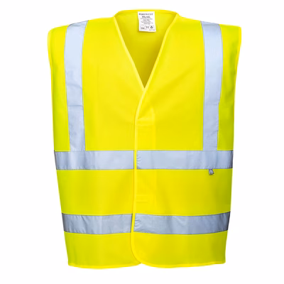 Immagine di Gilet hi-vis ignifugo PORTWEST FR75 colore giallo taglia L/XL