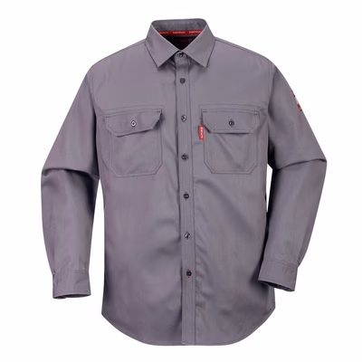 Immagine di Camicia ignifuga bizflame 88/12 PORTWEST FR89 colore grigio taglia M