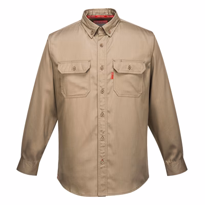 Immagine di Camicia ignifuga bizflame 88/12 PORTWEST FR89 colore cachi taglia XXXL