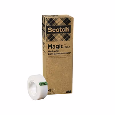 Immagine di Nastro adesivo invisibile SCOTCH MAGIC a base vegetale mm 19x30 m value pack