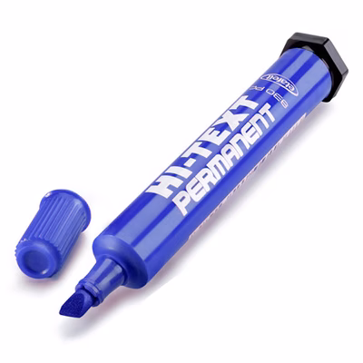 Immagine di Pennarello permanent HI-TEXT PERMANENT 830 PC punta a scalpello colore blu