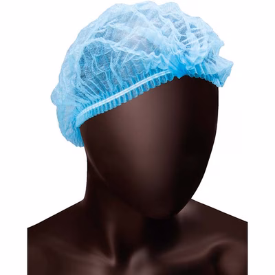 Immagine di Cuffia tonda in polipropilene azzurro c/elastico