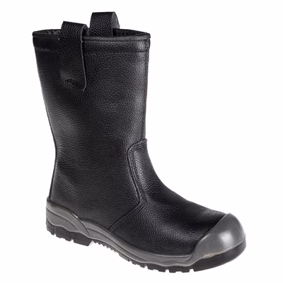 Immagine di Stivale steelite rigger S1P CI (con puntale rinforzato) PORTWEST FW13 nero taglia 38