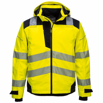 Immagine di Giacca impermeabile traspirante PORTWEST PW3 EXTREME colore giallo/nero taglia XXXL