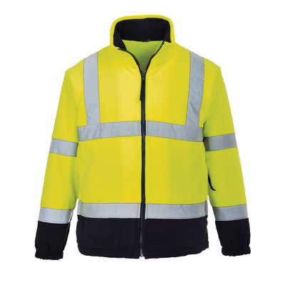 Immagine di Pile bicolore hi-vis PORTWEST F301 colore giallo/blu navy taglia XXL