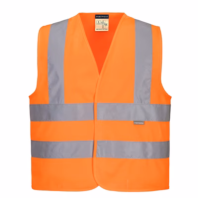 Immagine di Gilet junior hi-vis PORTWEST JN14 colore arancione taglia S