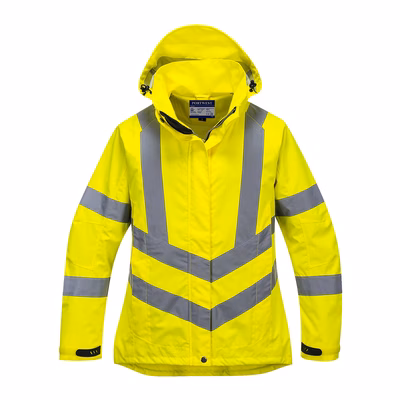 Immagine di Giacca traspirante donna hi-vis PORTWEST LW70 colore giallo taglia XL
