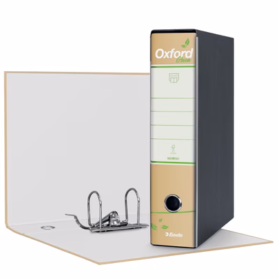 Immagine di Raccoglitore ESSELTE OXFORD GREEN G85 cm 8 protocollo colore naturale