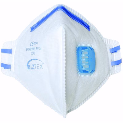 Immagine di Mascherina facciale pieghevole con valvola FFP2 PORTWEST P251 colore bianco