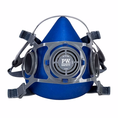 Immagine di Semi-maschera auckland PORTWEST P410 colore blu taglia S