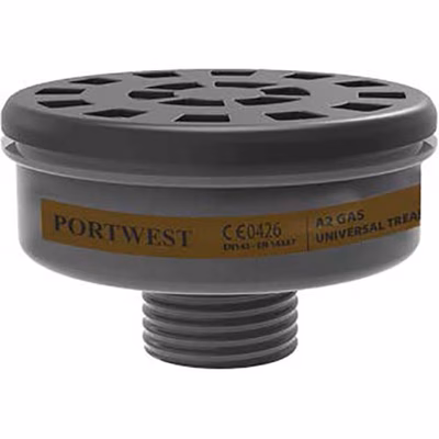 Immagine di Filtro gas a2 attacco universale (pk6) PORTWEST P906 colore nero