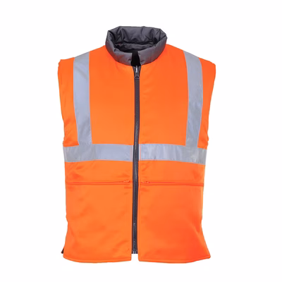 Immagine di Gilet imbottito reversibile hi-vis PORTWEST RT44 colore arancione taglia XL