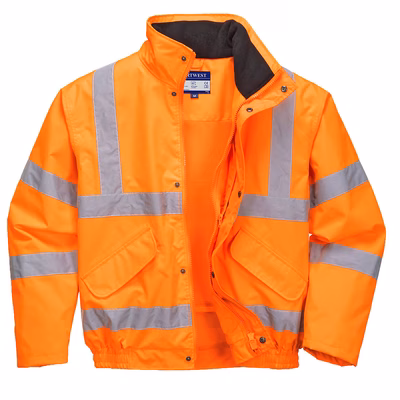 Immagine di Bomber hi-vis traspirante fodera mesh PORTWEST RT62 colore arancione taglia XXXL