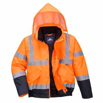 Immagine di Bomber bicolore hi-vis PORTWEST S266 colore arancione/blu navy taglia L
