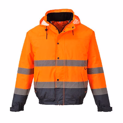 Immagine di Bomber bicolore hi-vis PORTWEST S266 colore arancione/blu navy taglia M