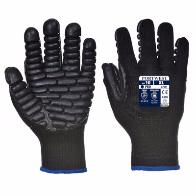 Immagine di Guanti anti vibrazione PORTWEST A790 colore nero taglia XXL - paio