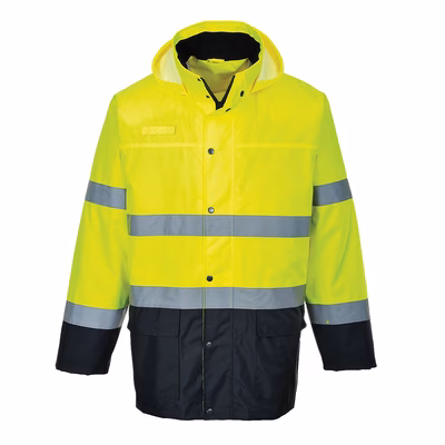 Immagine di Giacca traffic lite bicolore hi-vis PORTWEST S166 colore giallo/blu navy taglia L