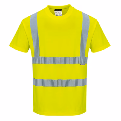 Immagine di T-shirt cotton comfort hi-vis PORTWEST S170 colore giallo taglia M