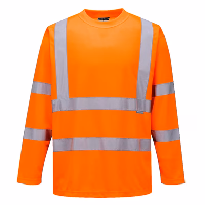 Immagine di T-shirt maniche lunghe hi-vis PORTWEST S178 colore arancione taglia S
