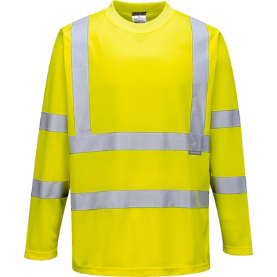 Immagine di T-shirt maniche lunghe hi-vis PORTWEST S178 colore giallo taglia XL