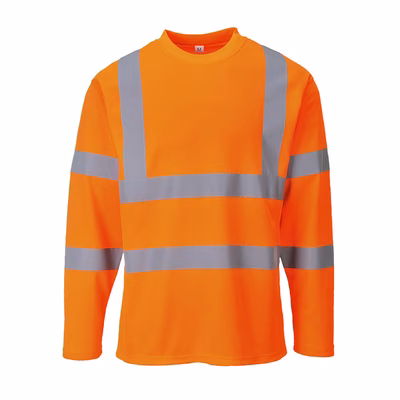 Immagine di T-shirt maniche lunghe hi-vis PORTWEST S278 colore arancione taglia L