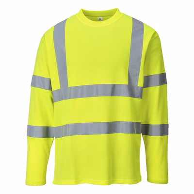 Immagine di T-shirt maniche lunghe hi-vis PORTWEST S278 colore giallo taglia XXL